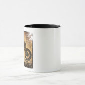 無生まれバイクもしくは自転車に乗る人マグカップ マグカップ (中央)