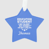 無生命又は金銭による教育 オーナメント (裏面)