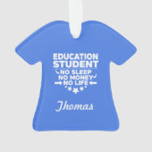 無生命又は金銭による教育 オーナメント (裏面)