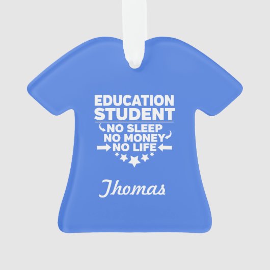 無生命又は金銭による教育 オーナメント (裏面)