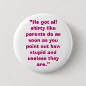 無用親 缶バッジ (正面)