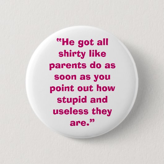 無用親 缶バッジ (正面)