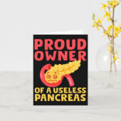 無用誇りを持ったの膵型糖尿病の所有者 カード (黄色い花)