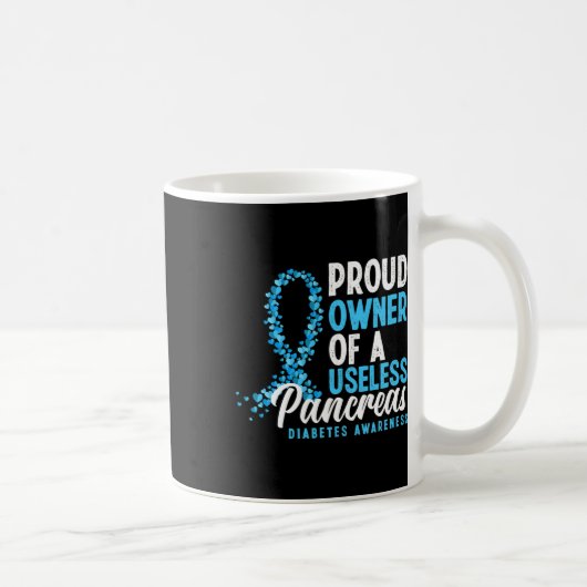 無用誇りを持ったの膵臓T1dおもしろい糖尿病の所有者 コーヒーマグカップ (右)