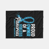 無用誇りを持ったの膵臓T1dおもしろい糖尿病の所有者 フリースブランケット (正面(横))