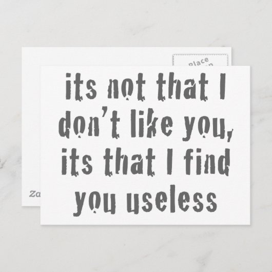 無用 ポストカード (正面/裏面)