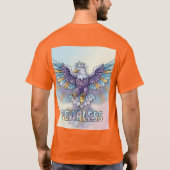 無畏のクリスタルイーグルエンブレムTシャツ Tシャツ (裏面)