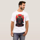 ⚔️ 無畏の侍 - 朝日と共に立つ戦士 Tシャツ (正面フル)
