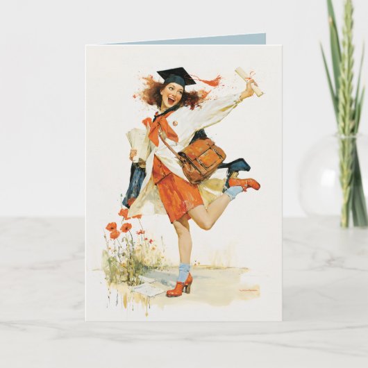 無畏の卒業お祝い カード (正面)