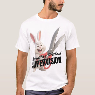 無監督で作業中 Tシャツ