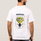 無監督の楽しい混沌としたエイリアンキャラクターギフト Tシャツ (裏面)