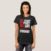 無睡眠金生活刑事司法学生裁判所 Tシャツ (正面フル)