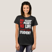 無睡眠金生活刑事司法学生裁判所 Tシャツ (正面フル)