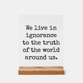 無知なアクリルのサインで暮らす アクリルサイン