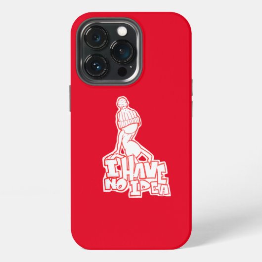 無知なキャラクター iPhoneケース (裏面)