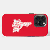 無知なキャラクター iPhoneケース (裏面横)