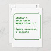 無知なユーザー ポストカード (正面/裏面)