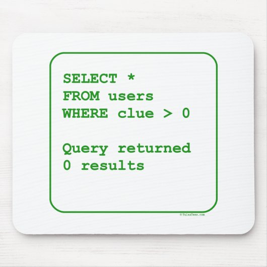 無知なユーザー マウスパッド (正面)