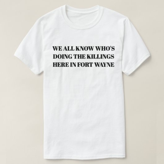 無知な人々のTシャツ Tシャツ (デザイン正面)