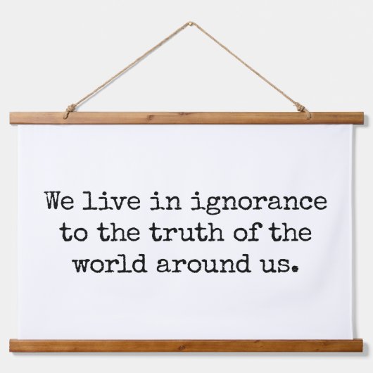 無知な木の上に壁のタペストリーで生活する 吊り下げ型タペストリー (正面)