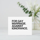 無知に対する – .png ポストカード (スタンド正面)