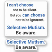 無知に気付いている シール (正面)