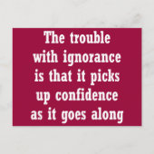 無知の問題は ポストカード (正面)