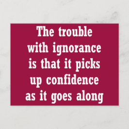 無知の問題は ポストカード