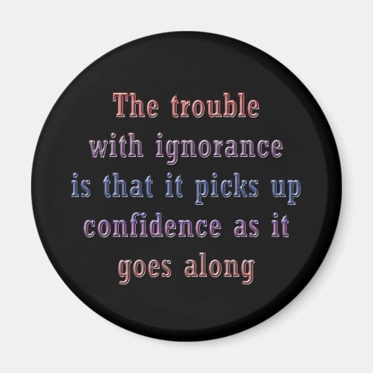 無知の問題は マグネット (正面)