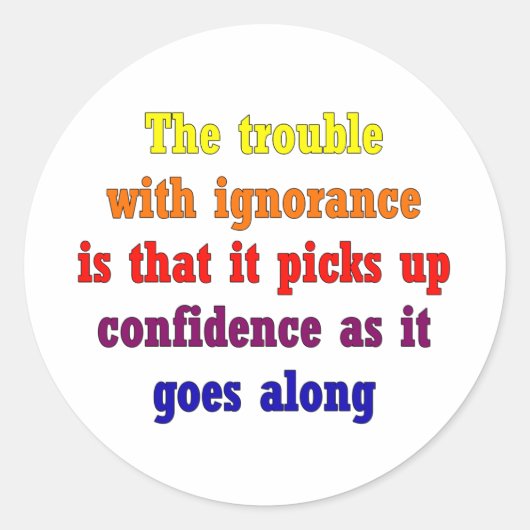 無知の問題は ラウンドシール (正面)