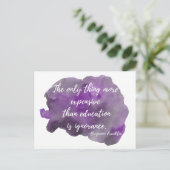 無知は抵抗のための高価なポストカード ポストカード (スタンド正面)