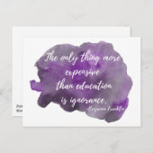 無知は抵抗のための高価なポストカード ポストカード (正面/裏面)