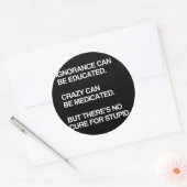 無知は教育に値する ラウンドシール (封筒)