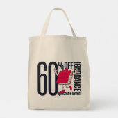 無知は禁物 教育的な食料品 トートバッグ (裏面)