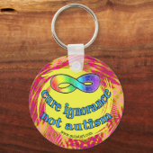 無知を治す自閉症キーチェーン キーホルダー (正面)