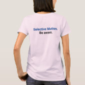 無知を自覚せよ Tシャツ (裏面)