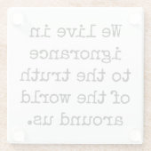 無知ガラスのコースターで暮らす ガラスコースター (裏面)