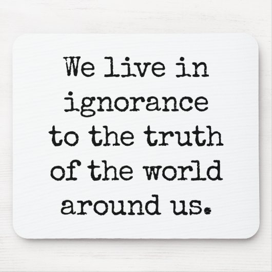 無知マウスのパッドで生活する マウスパッド (正面)