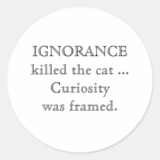 無知_small_caps ラウンドシール (正面)