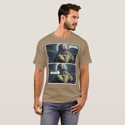 無神おもしろいの信仰イ祈エスの贈り物 Tシャツ (正面フル)