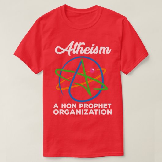 無神教おもしろい派 Tシャツ (デザイン正面)