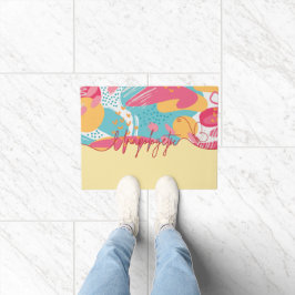 無神経な大胆なフェミニンなステートメント ドアマット