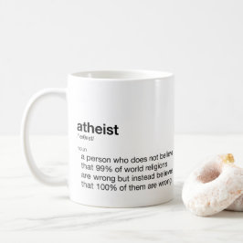 無神論おもしろいの日の無神論の定義 コーヒーマグカップ