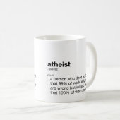 無神論おもしろいの日の無神論の定義 コーヒーマグカップ (正面右)