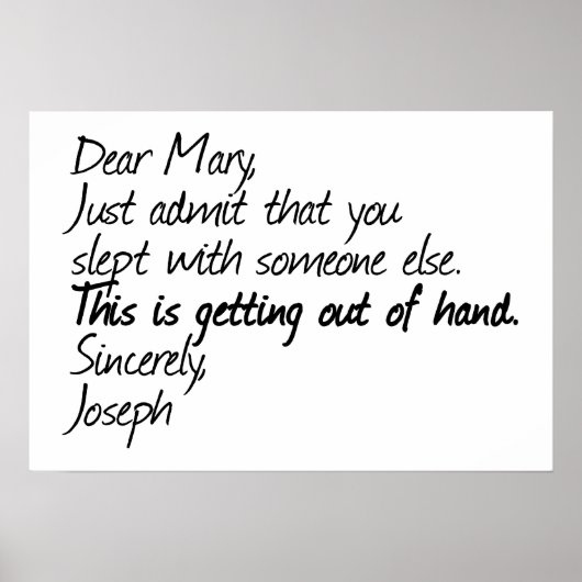 無神論おもしろいデザイン ポスター (正面)