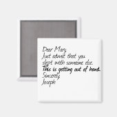 無神論おもしろいデザイン マグネット (正面/裏面)