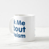 無神論について私に尋ねて下さい コーヒーマグカップ (正面左)