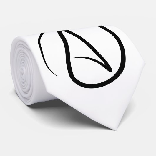 無神論のシンボル – 無神論のサイン ネクタイ (ロール)