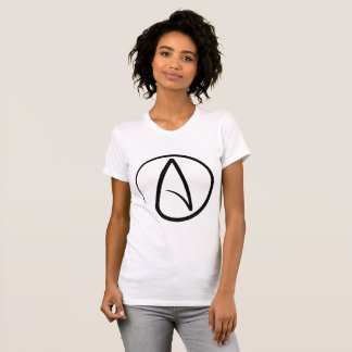 無神論のシンボル - 無神論者のサイン Tシャツ