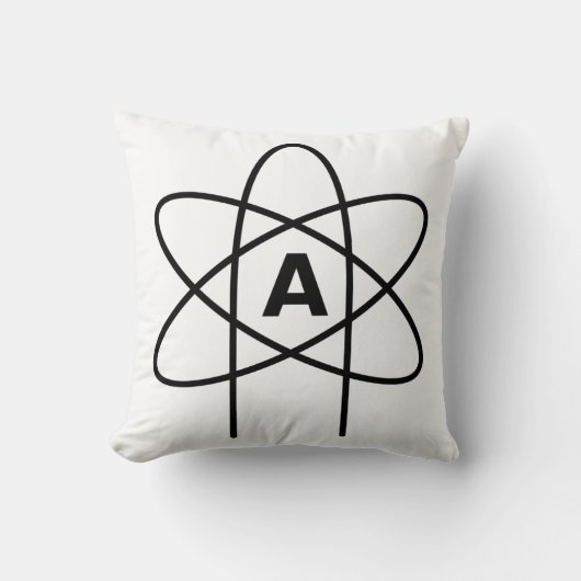 無神論の象徴（原子エンブレム） クッション (正面)